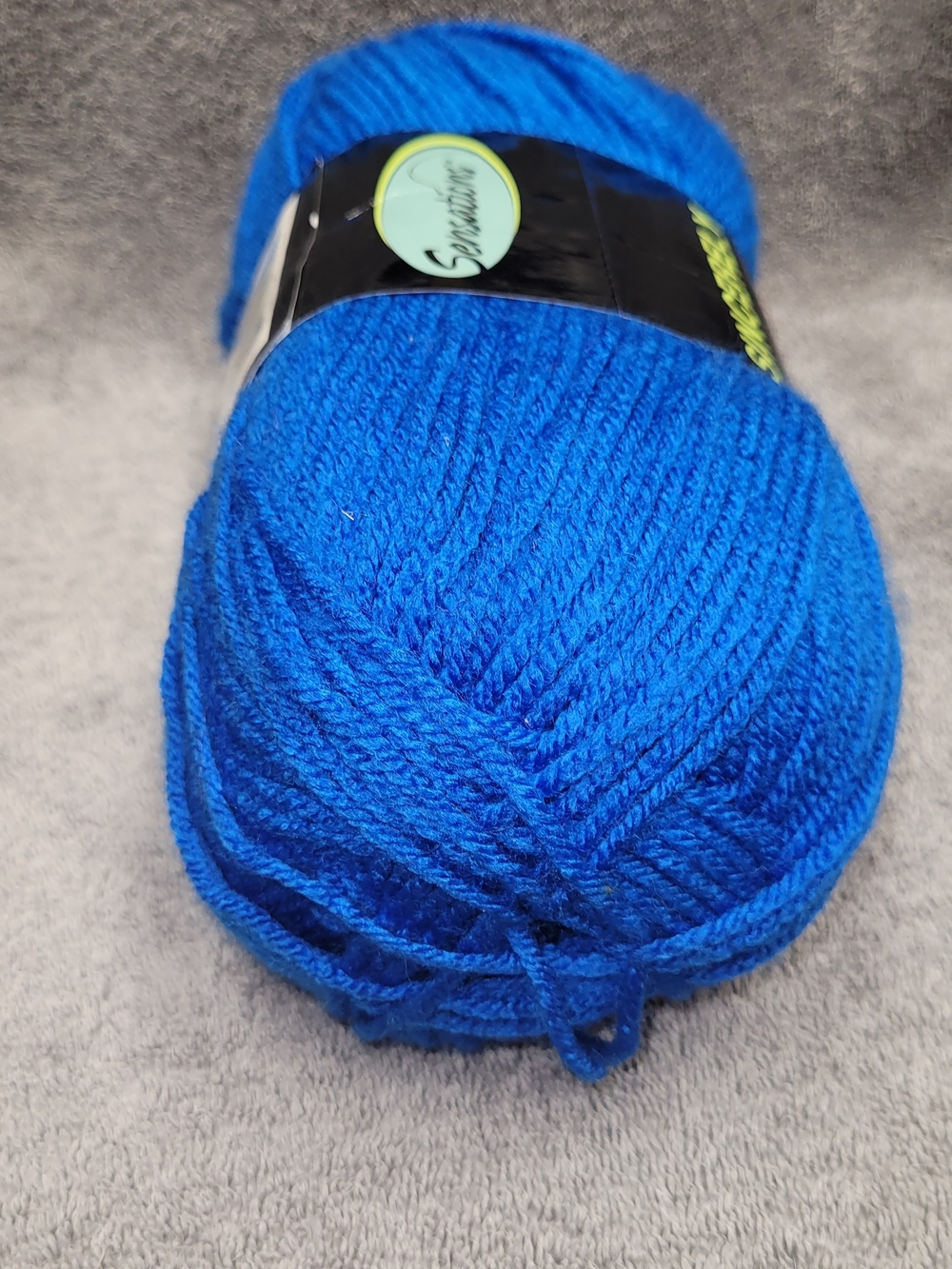 Sensation- Yarn in Bright Royal Blue. 7 oz. 100% acrylic. Knitting & Crochet - Picture 3 of 7